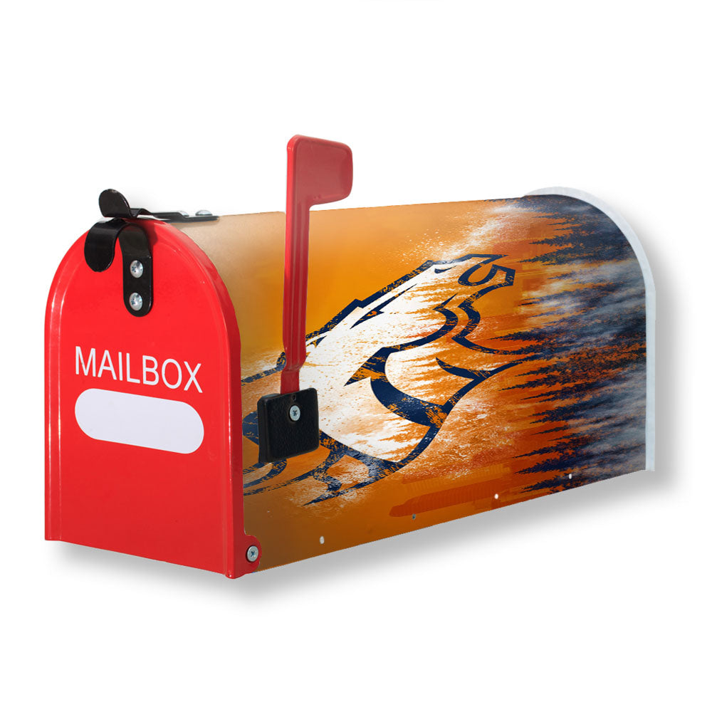 Broncos Denver Christmas Wallpaper Magnetic Mailbox Cover - 18.0" x 21.0"