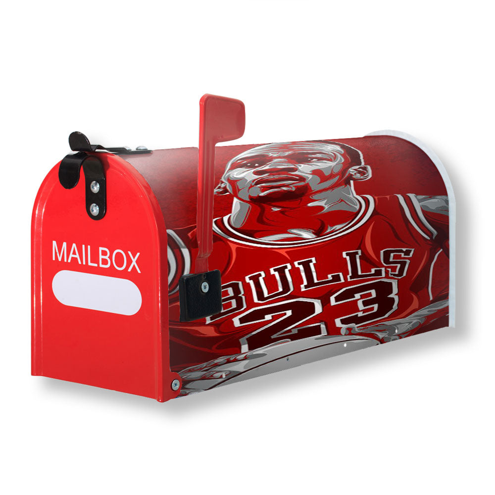 Bulls Man Jordan Chicago Heroes Magnetic Mailbox Cover - 18.0" x 21.0"