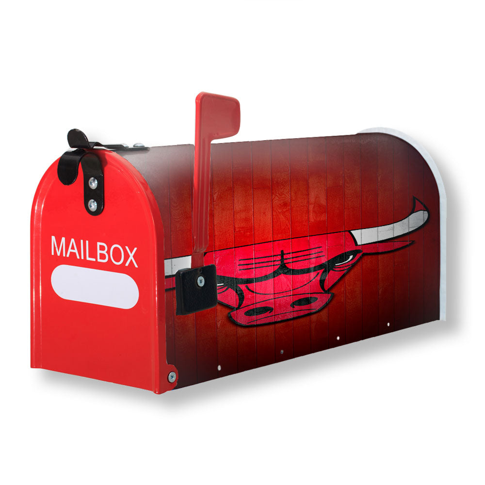Chicago Bulls Hardwood 2 Magnetic Mailbox Cover - 18.0" x 21.0"