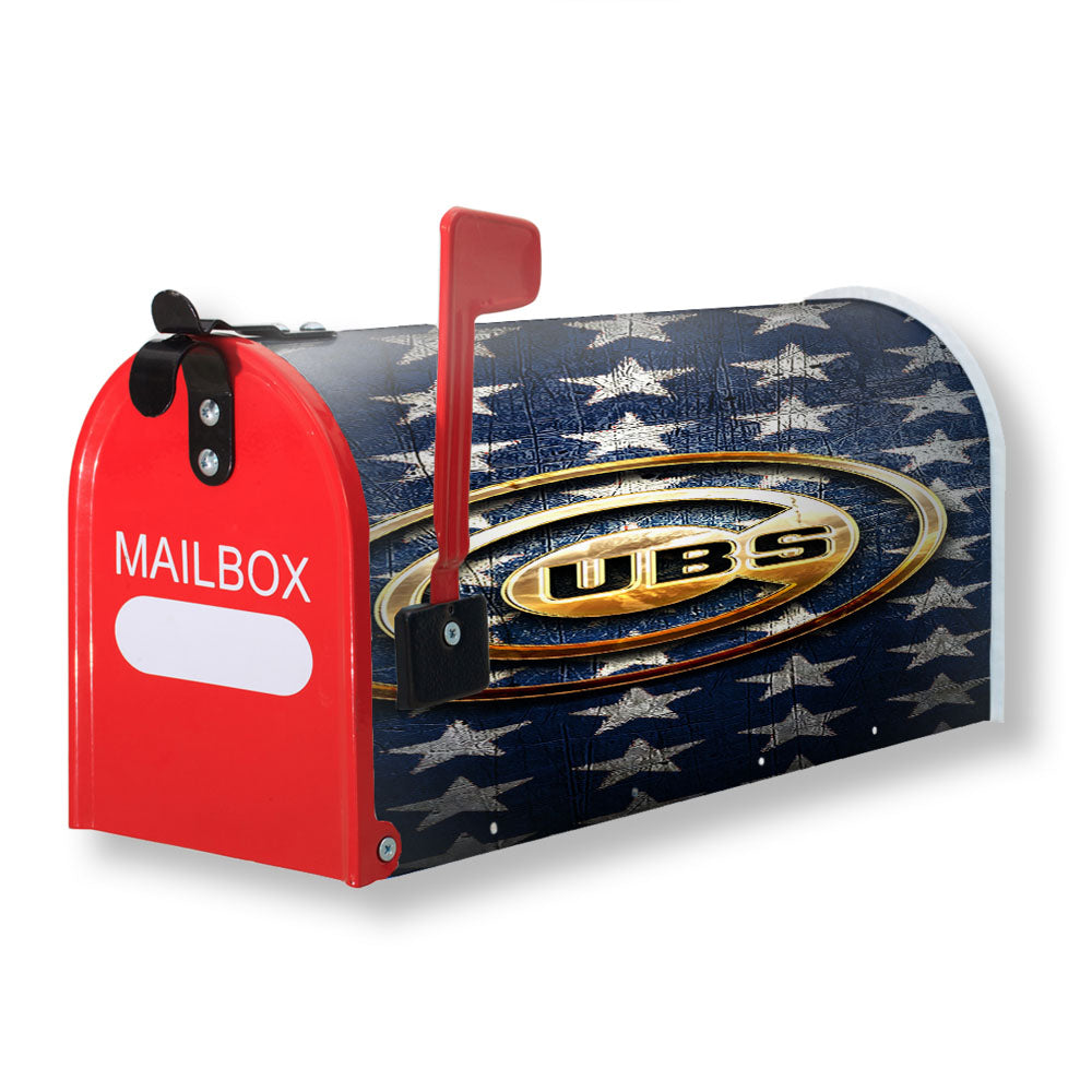 Chicago Cubs Golden Logo Usa Magnetic Mailbox Cover - 18.0" x 21.0"