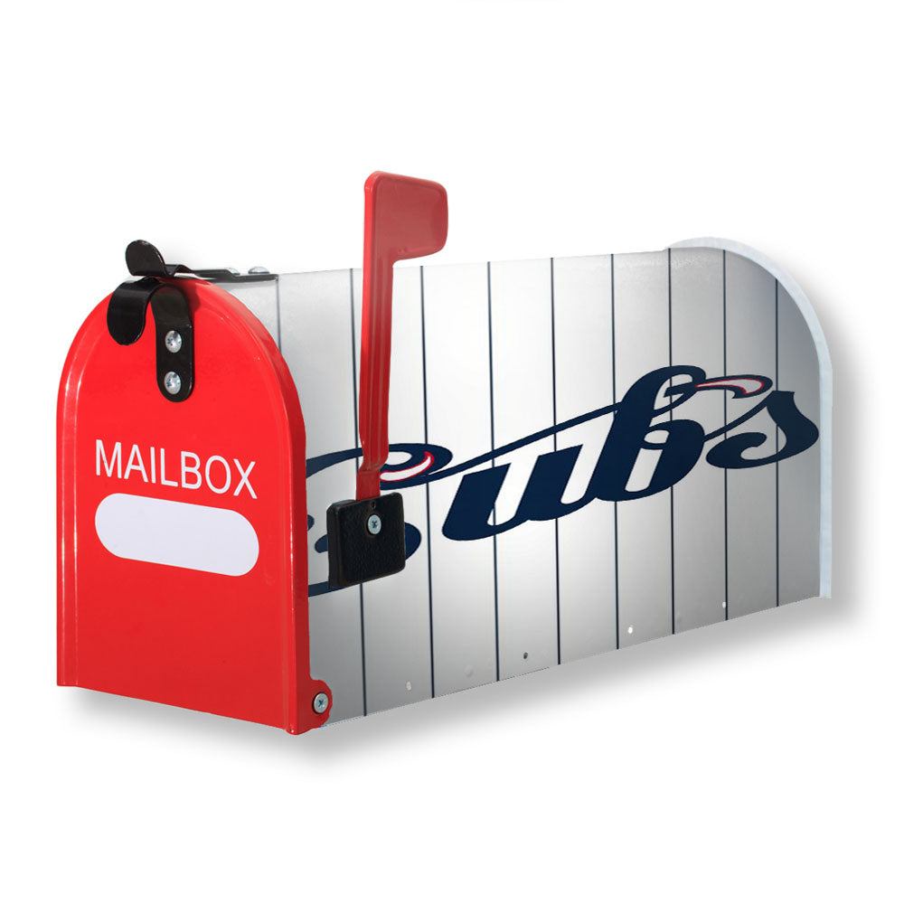 Chicago Cubs Street Stripe Magnetic Mailbox Cover - 18.0" x 21.0"