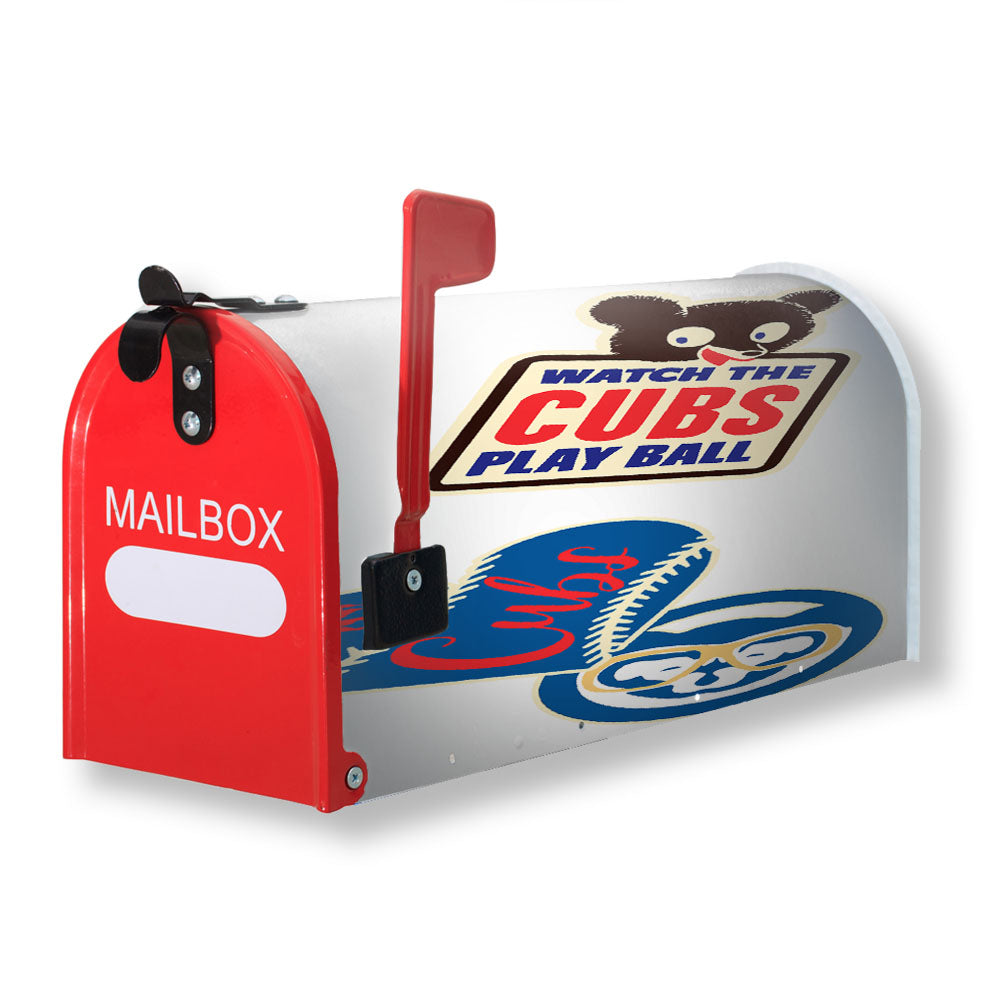 Chicago Watch The Cubs Baseball Magnetic Mailbox Cover - 18.0" x 21.0"