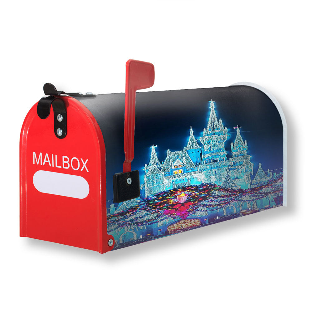 Christmas Disney Castle Magnetic Mailbox Cover - 18.0" x 21.0"