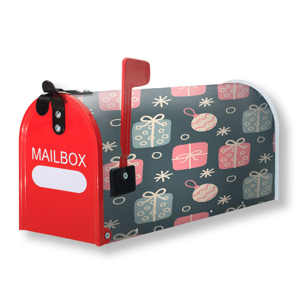 Christmas Patterns Set 09 Magnetic Mailbox Cover - 18.0" x 21.0"
