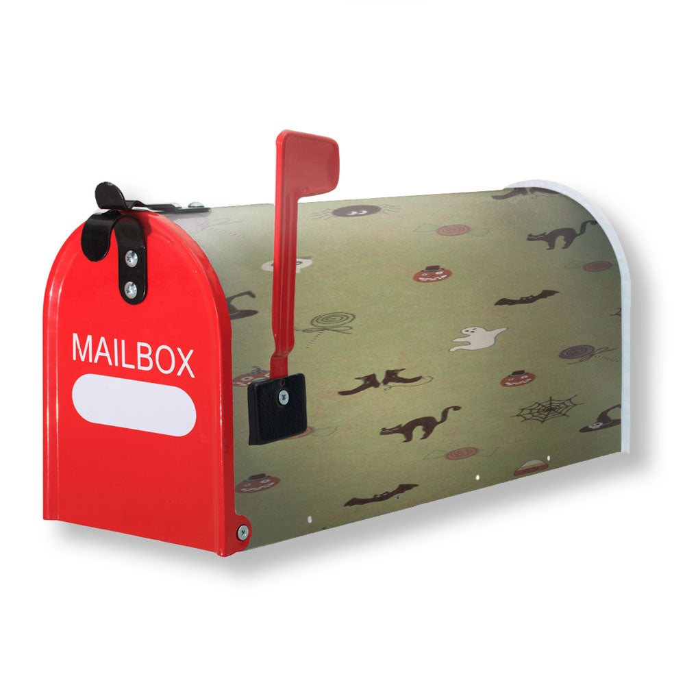 Cute Halloween Pattern Magnetic Mailbox Cover - 18.0" x 21.0"