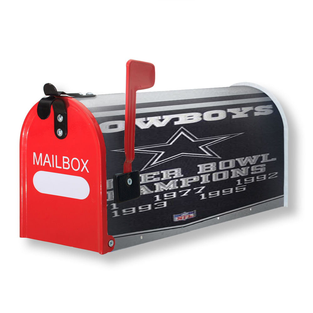 Dallas Cowboys Banner Texture Magnetic Mailbox Cover - 18.0" x 21.0"