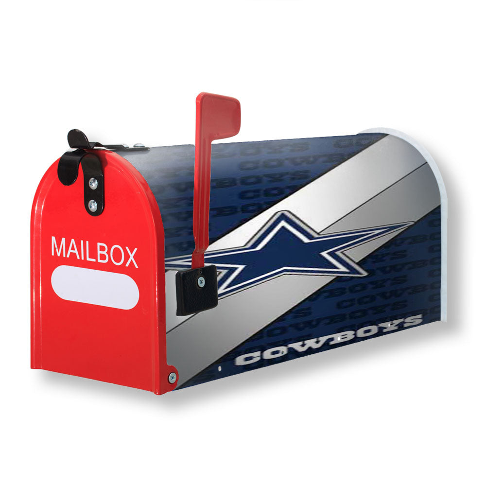 Dallas Cowboys Diagonal Magnetic Mailbox Cover - 18.0" x 21.0"