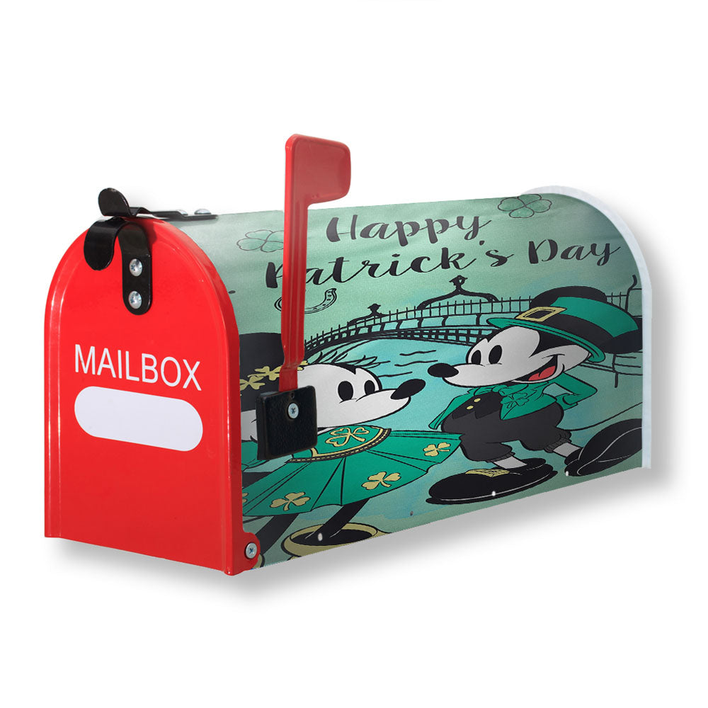 Disney Happy St. Patrick'S Day Stitch Magnetic Mailbox Cover - 18.0" x 21.0"
