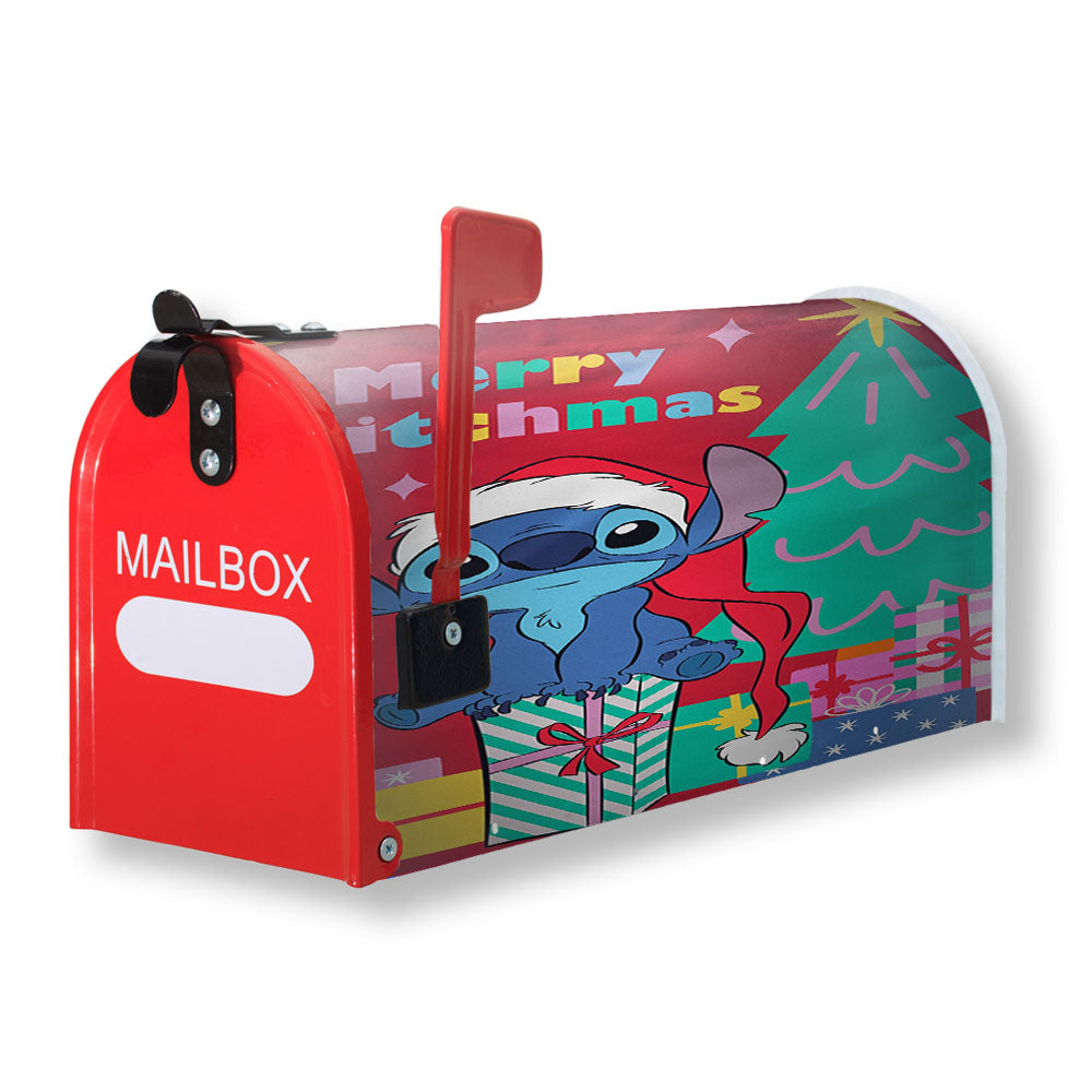 Disney Merry Stitchmas Stitch Magnetic Mailbox Cover - 18.0" x 21.0"