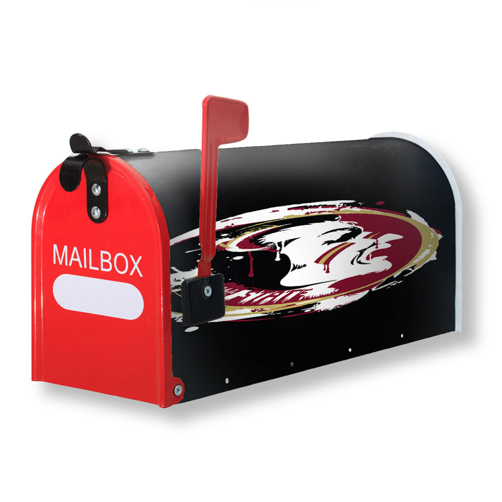 Fsu Florida State Seminols Logo Splat Art Magnetic Mailbox Cover - 18.0" x 21.0"