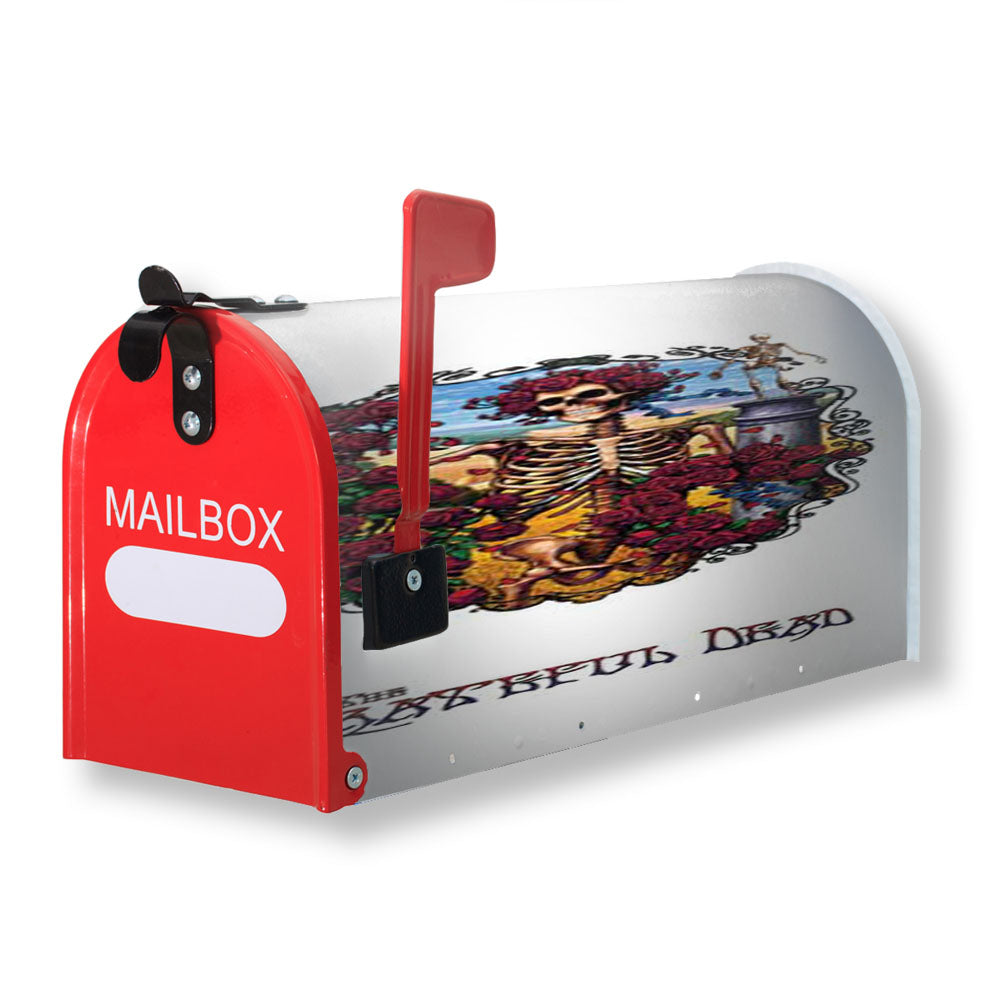 Grateful Dead Elaborate Frame Skeleton Magnetic Mailbox Cover - 18.0" x 21.0"