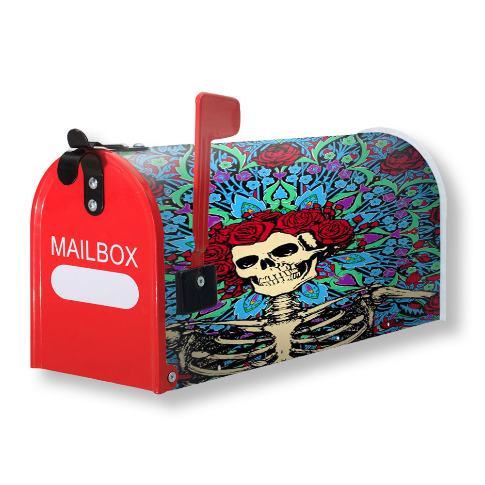 Grateful Dead Skeleton Roses Magnetic Mailbox Cover - 18.0" x 21.0"