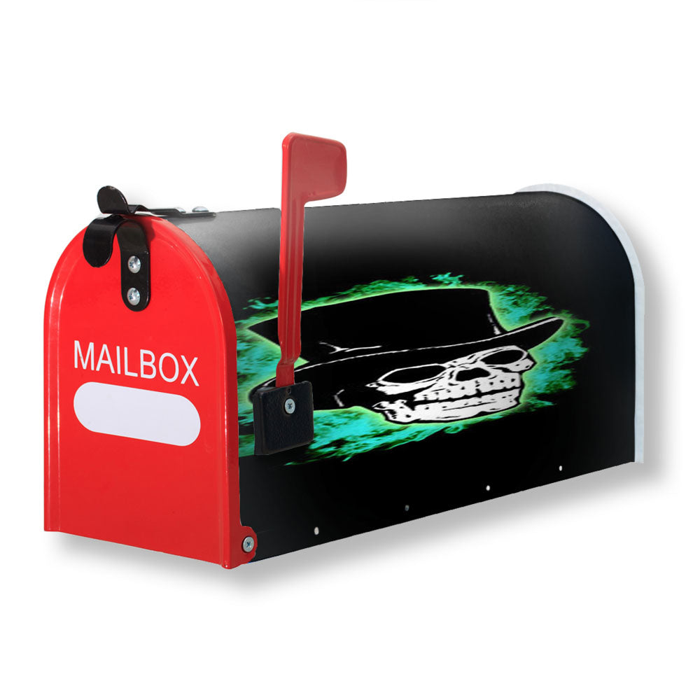 Halloween Haunting Skull Magnetic Mailbox Cover - 18.0" x 21.0"