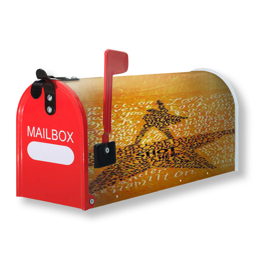 Hamilton Musical Lyrics Magnetic Mailbox Cover - 18.0" x 21.0"