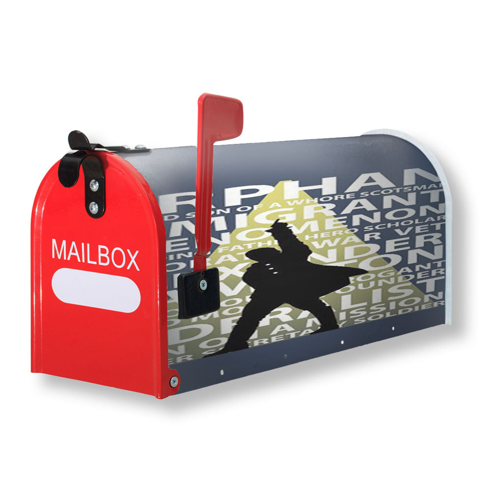 Hamilton Musical Quotes Magnetic Mailbox Cover - 18.0" x 21.0"