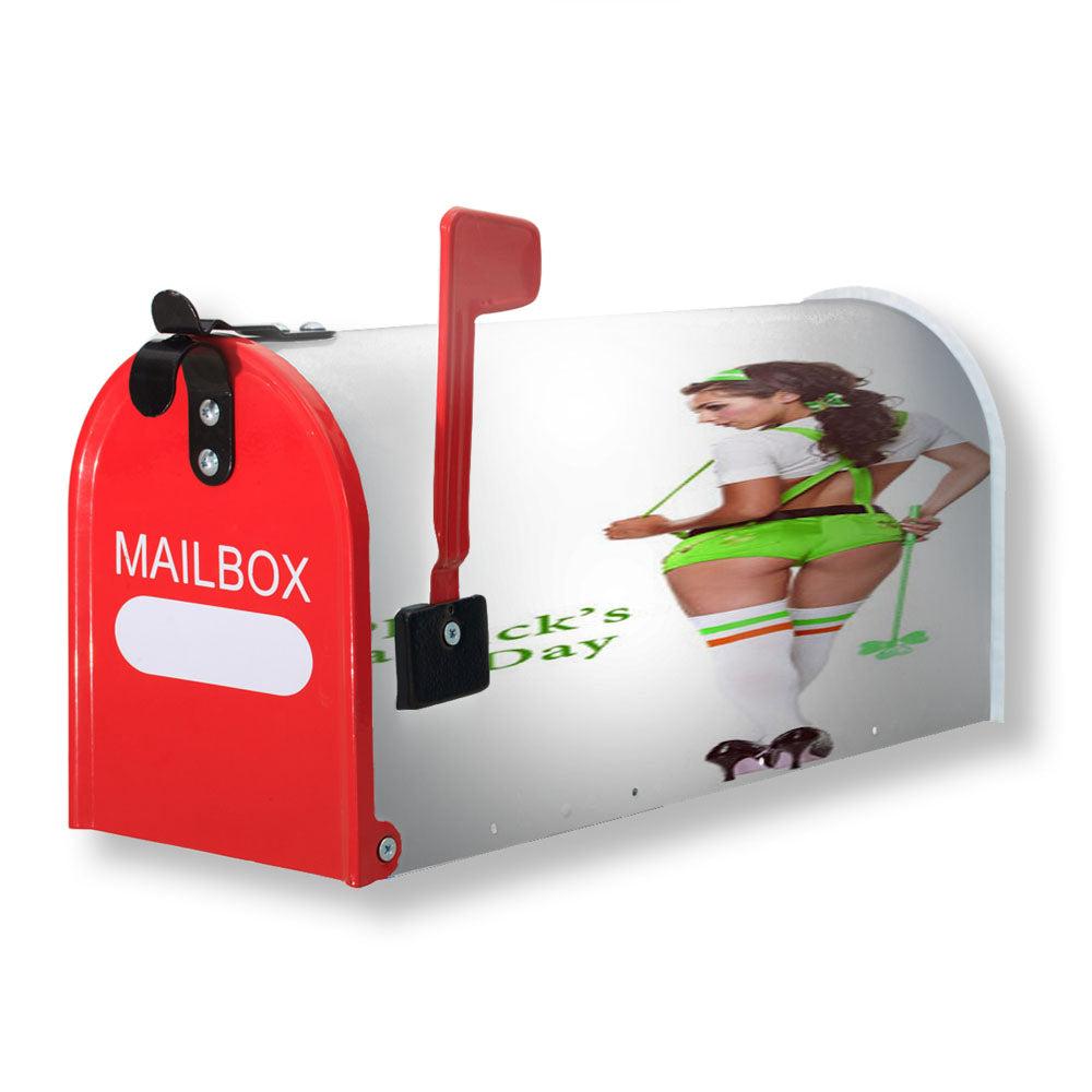 Happt St Patricks Day Girl Magnetic Mailbox Cover - 18.0" x 21.0"