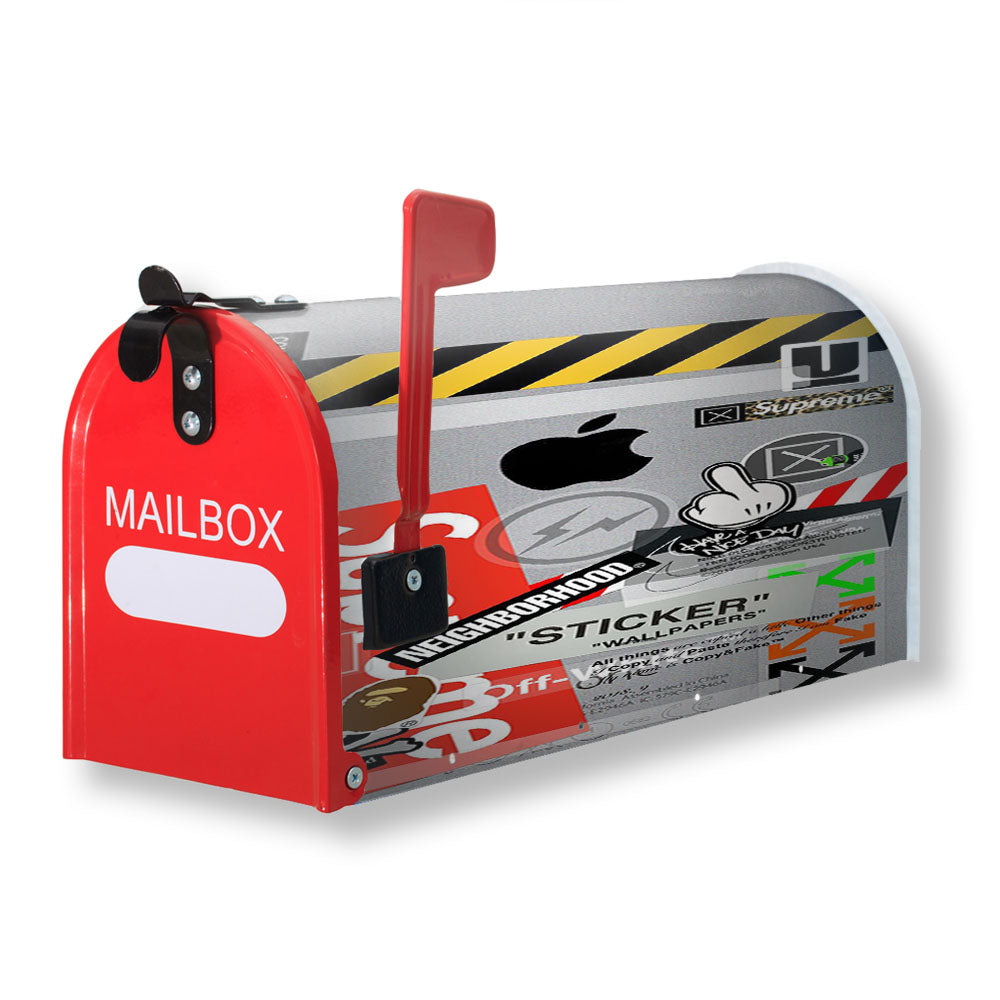 Hypebeast Sticker Magnetic Mailbox Cover - 18.0" x 21.0"