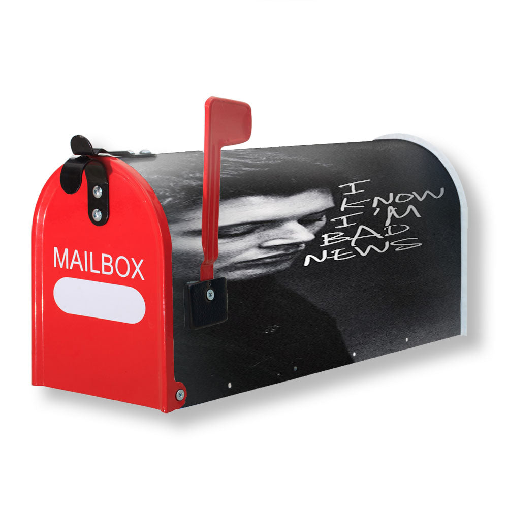I Know Im Bad News Supernatural Dean Winchester Magnetic Mailbox Cover - 18.0" x 21.0"
