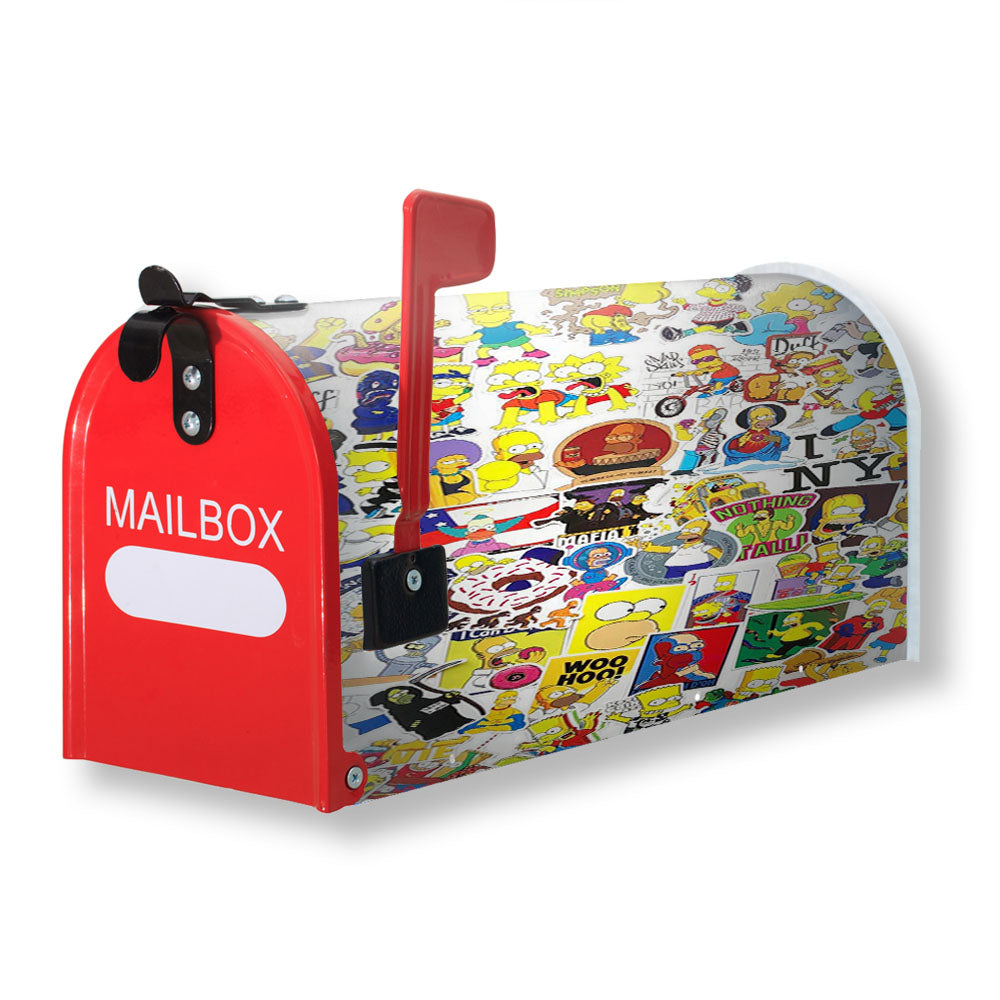 I Love The Simpsons Family Collage Magnetic Mailbox Cover - 18.0" x 21.0"