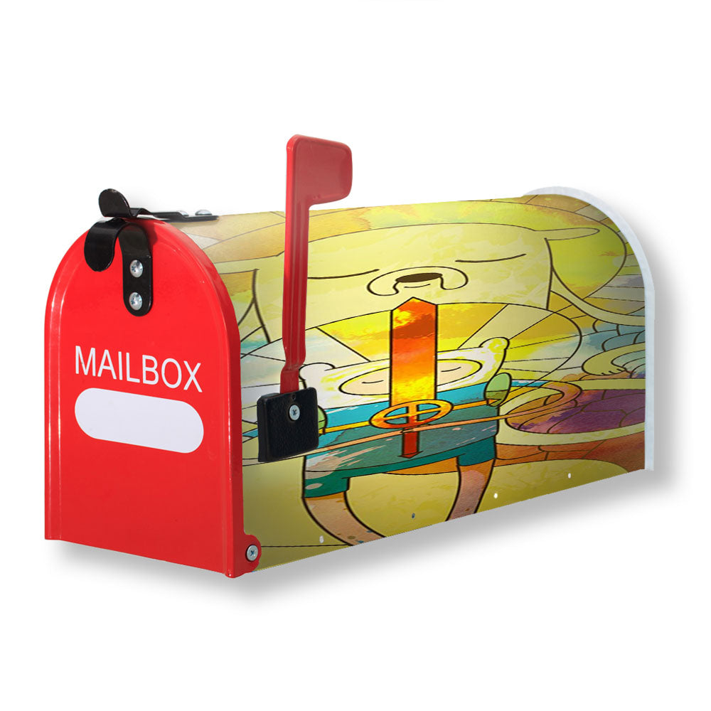 Jake And Finn Adventure Time Stained Glasses Magnetic Mailbox Cover - 18.0" x 21.0"