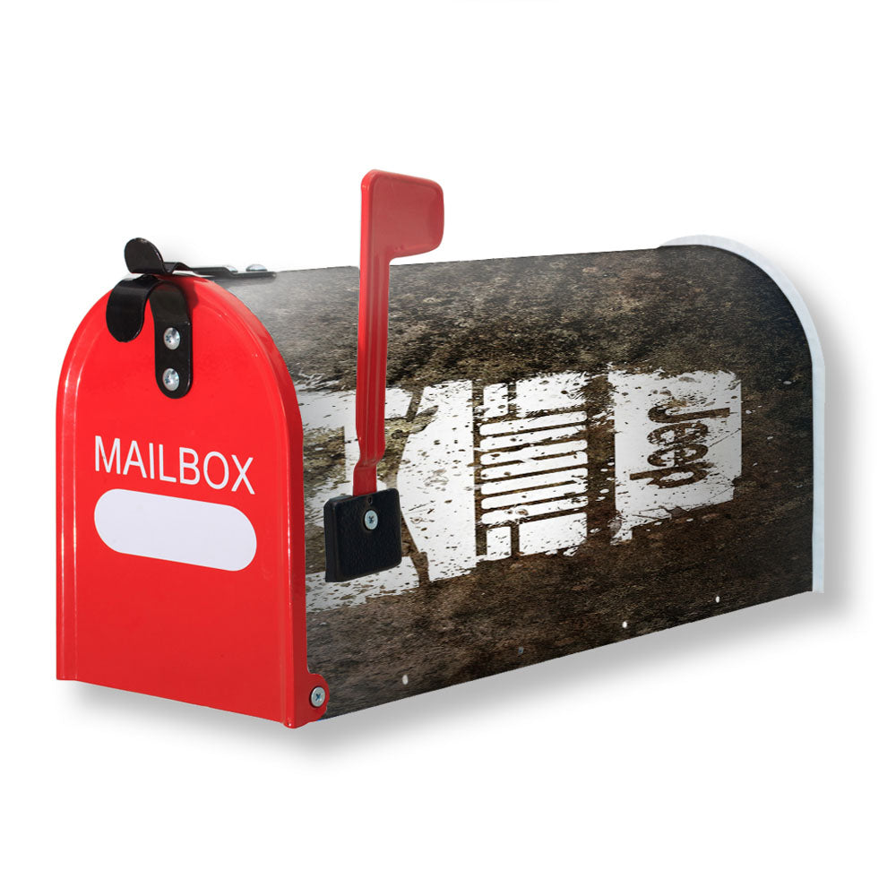 Jeep Sand Graffiti Magnetic Mailbox Cover - 18.0" x 21.0"