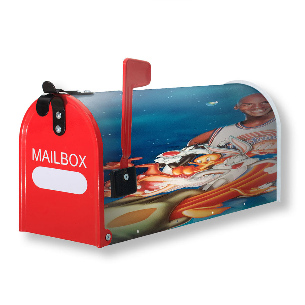 Jordan And Toon Space Jam Magnetic Mailbox Cover - 18.0" x 21.0"