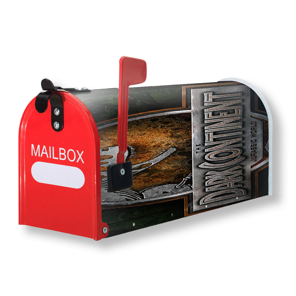 Jurassic World The Dark Continent Logo Jungle Magnetic Mailbox Cover - 18.0" x 21.0"