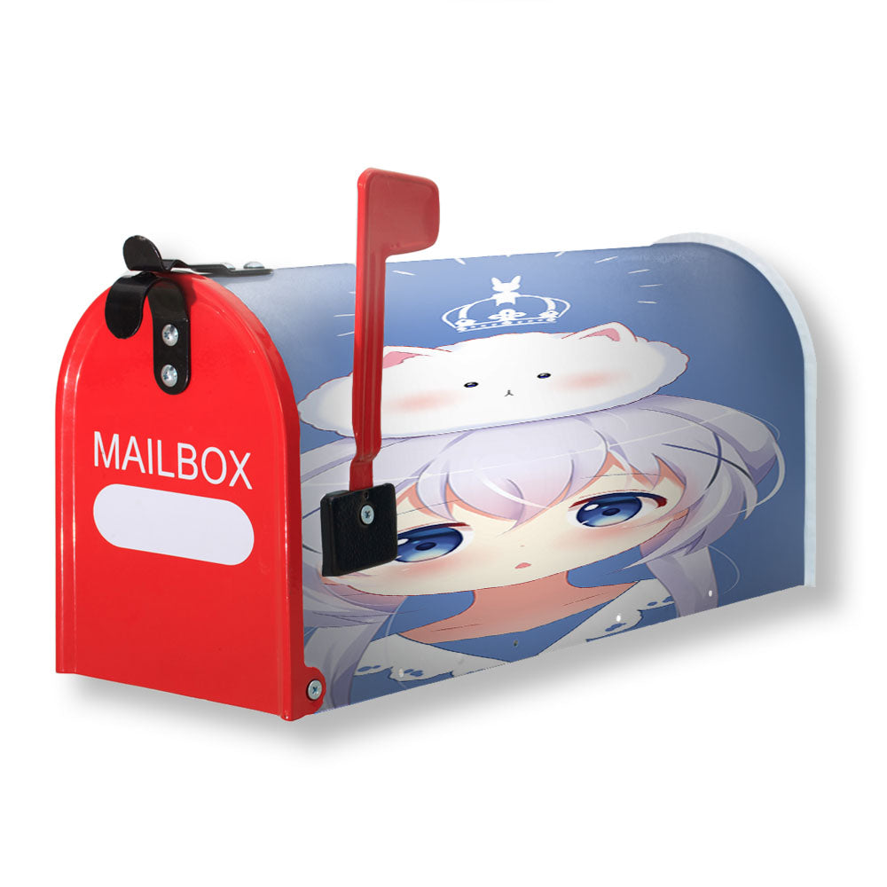 Kafuu Chino Anime Girl Magnetic Mailbox Cover - 18.0" x 21.0"
