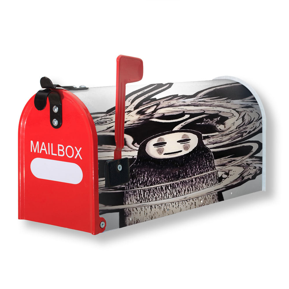 Kaonashi And The Dragon Magnetic Mailbox Cover - 18.0" x 21.0"