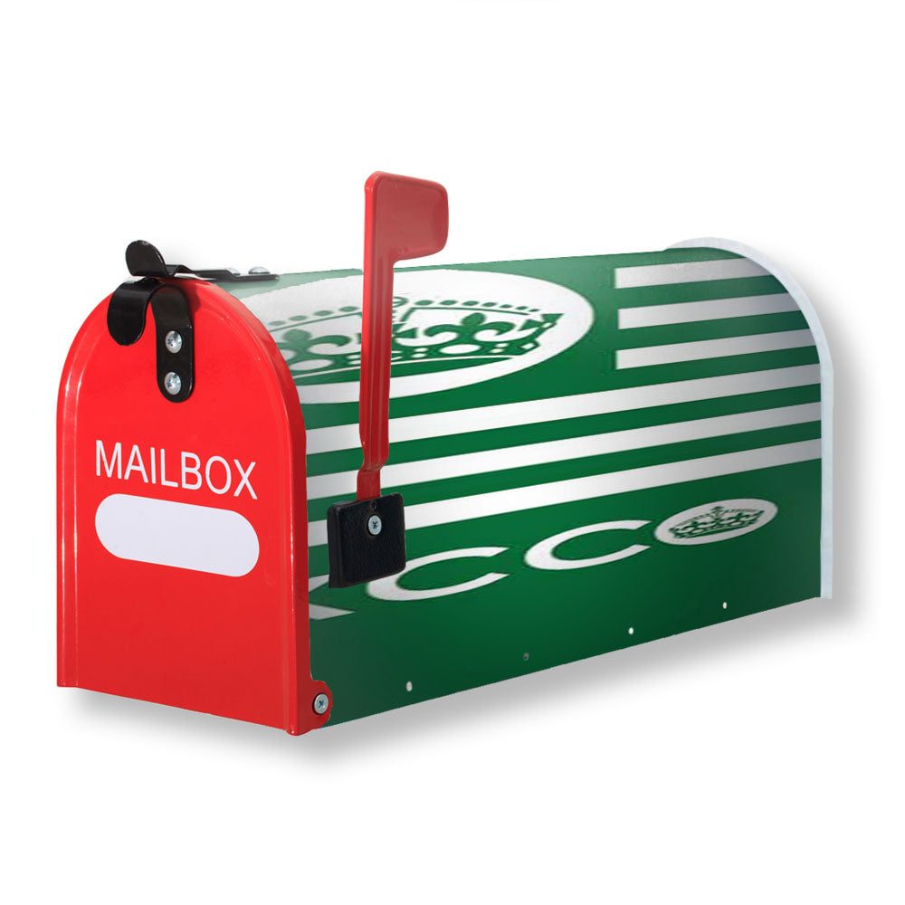Keep Calm Chive On Green Shape Magnetic Mailbox Cover - 18.0" x 21.0"