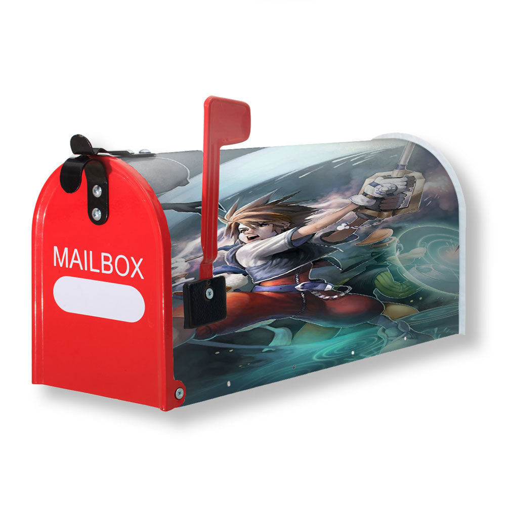 Kingdom Heart Iii Sora And Donald Duck Kill Enemy Magnetic Mailbox Cover - 18.0" x 21.0"