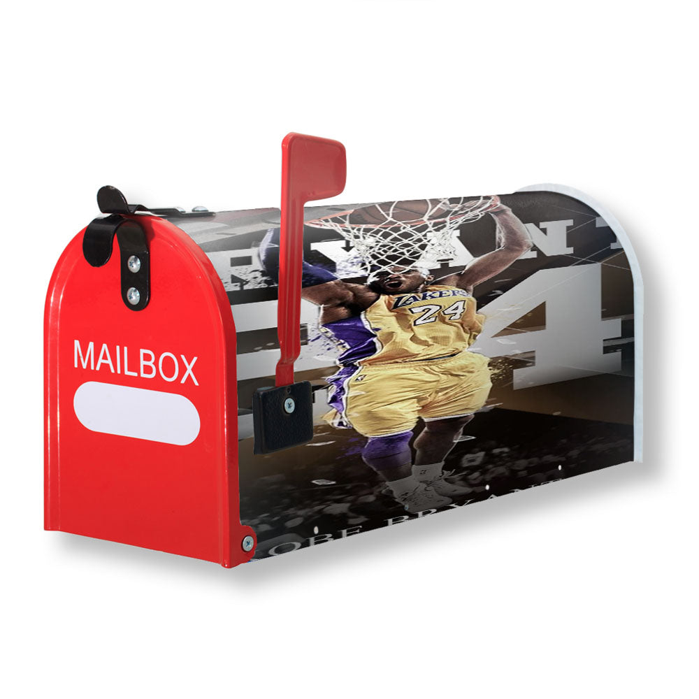Lakers Hero Kobe Btyant Nba Legend Magnetic Mailbox Cover - 18.0" x 21.0"