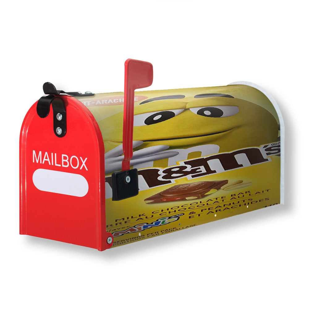 M&M Minis And Peanuts Milk Chocolate Bar Magnetic Mailbox Cover - 18.0" x 21.0"