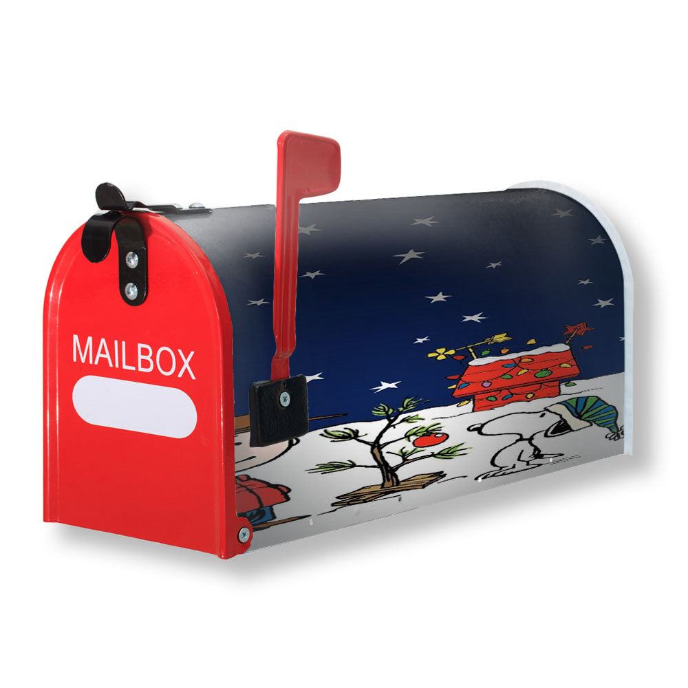 Merry Christmas Charlie Brown Snoo Magnetic Mailbox Cover - 18.0" x 21.0"