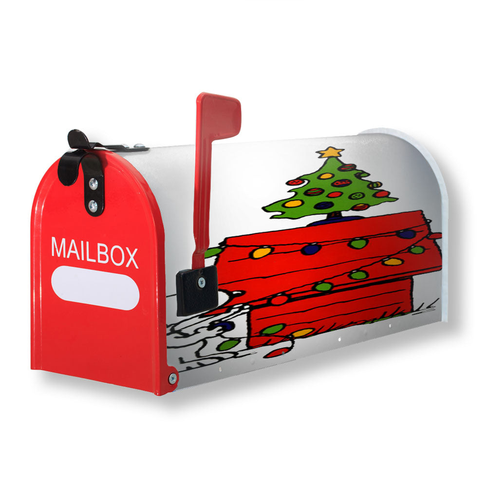 Merry Christmas Snoopy Magnetic Mailbox Cover - 18.0" x 21.0"