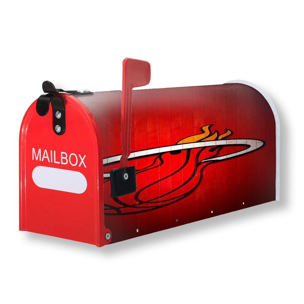Miami Heat Hardwood 2 Magnetic Mailbox Cover - 18.0" x 21.0"
