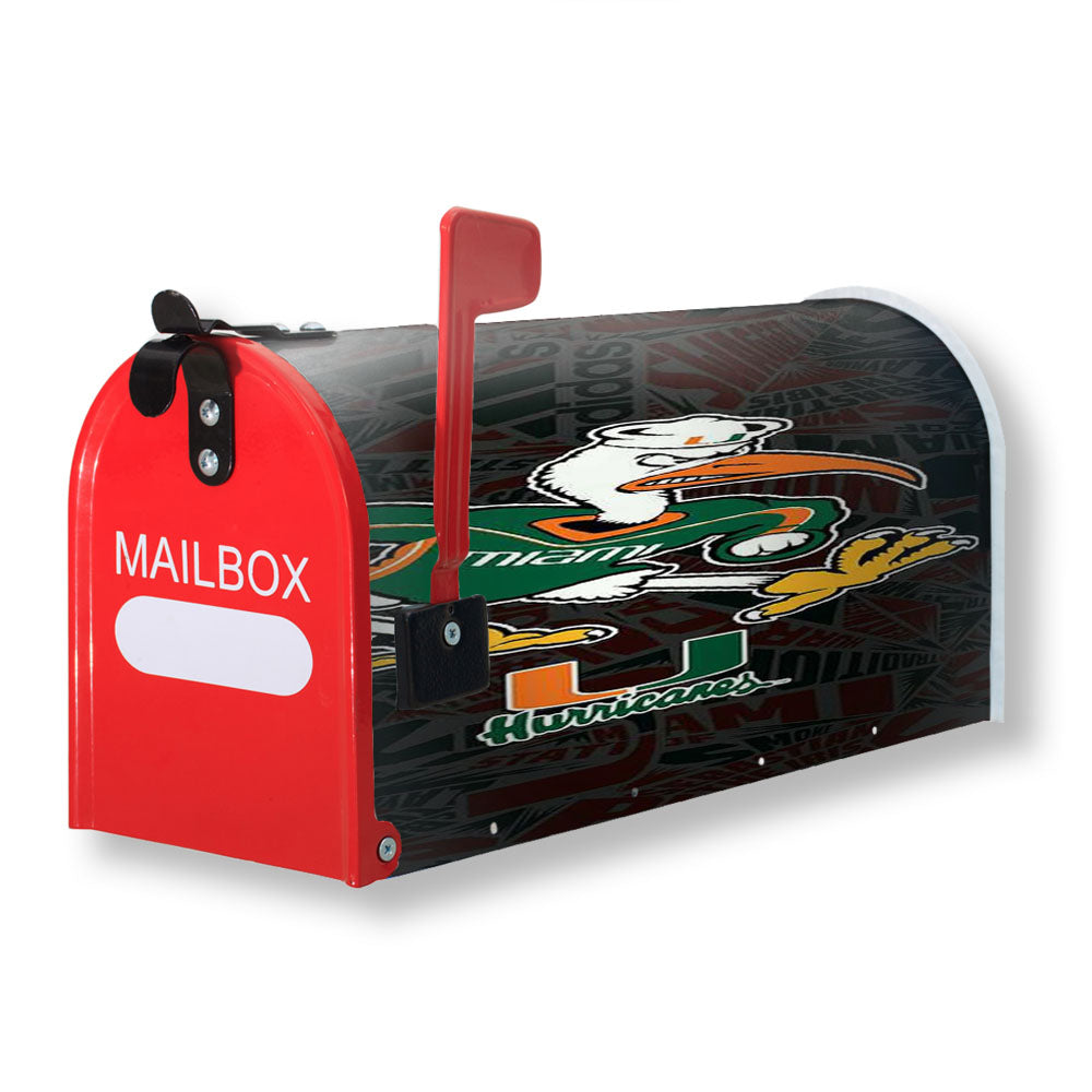 Miami Hurricanes Um Football Magnetic Mailbox Cover - 18.0" x 21.0"