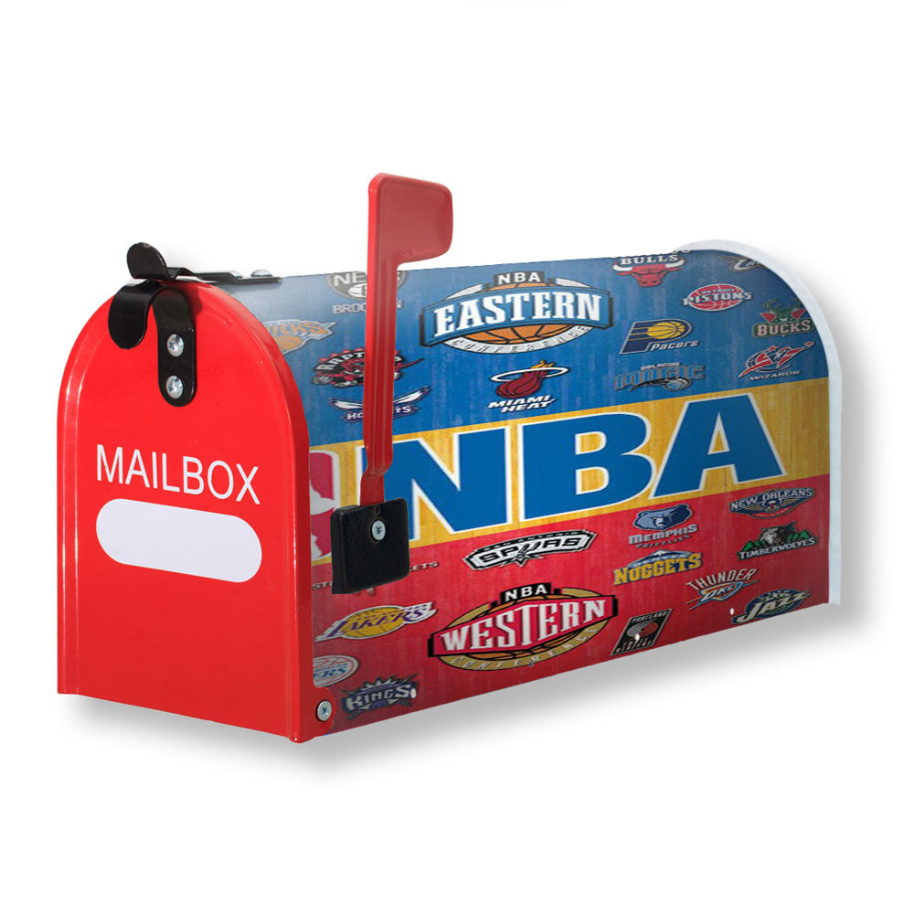 Nba National Basketball Association Logos Team Magnetic Mailbox Cover - 18.0" x 21.0"