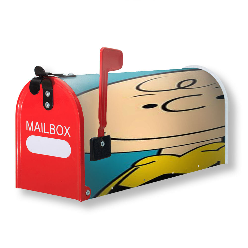 Peanuts Charlie Brown Blue Magnetic Mailbox Cover - 18.0" x 21.0"