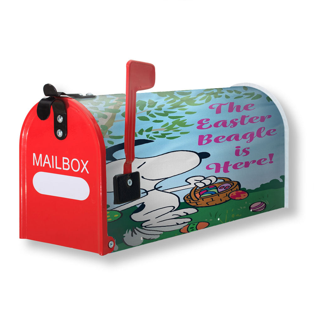 Peanuts Easter Beagle Is Here Snoopy Magnetic Mailbox Cover - 18.0" x 21.0"