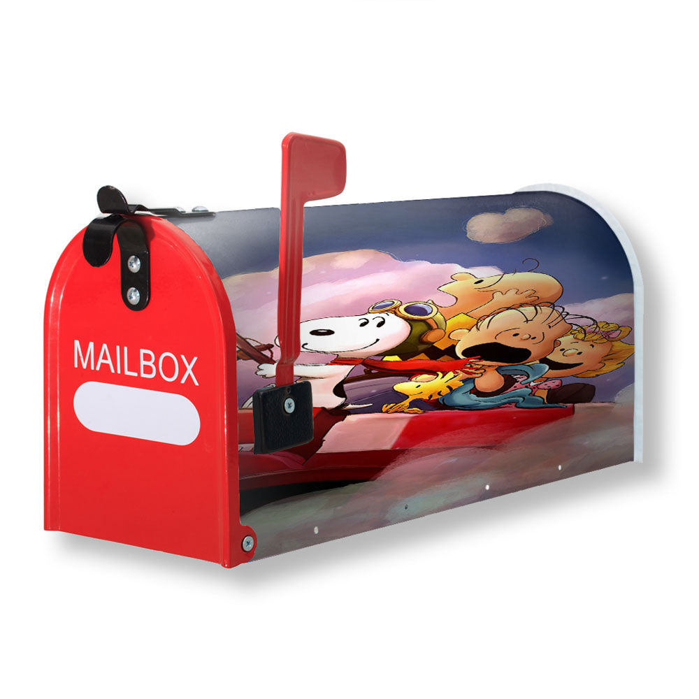 Peanuts Gang Watercolor And Friends Magnetic Mailbox Cover - 18.0" x 21.0"
