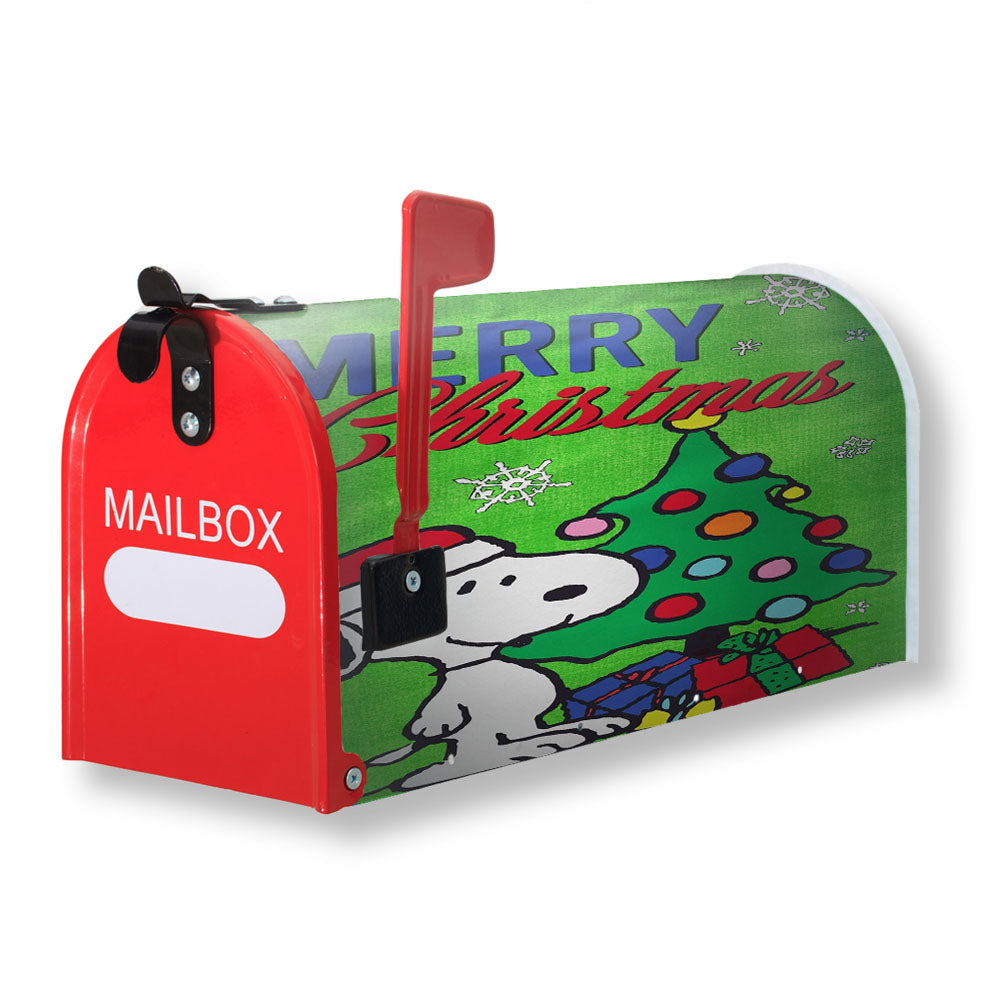 Peanuts Merry Christmas Snoopy Magnetic Mailbox Cover - 18.0" x 21.0"