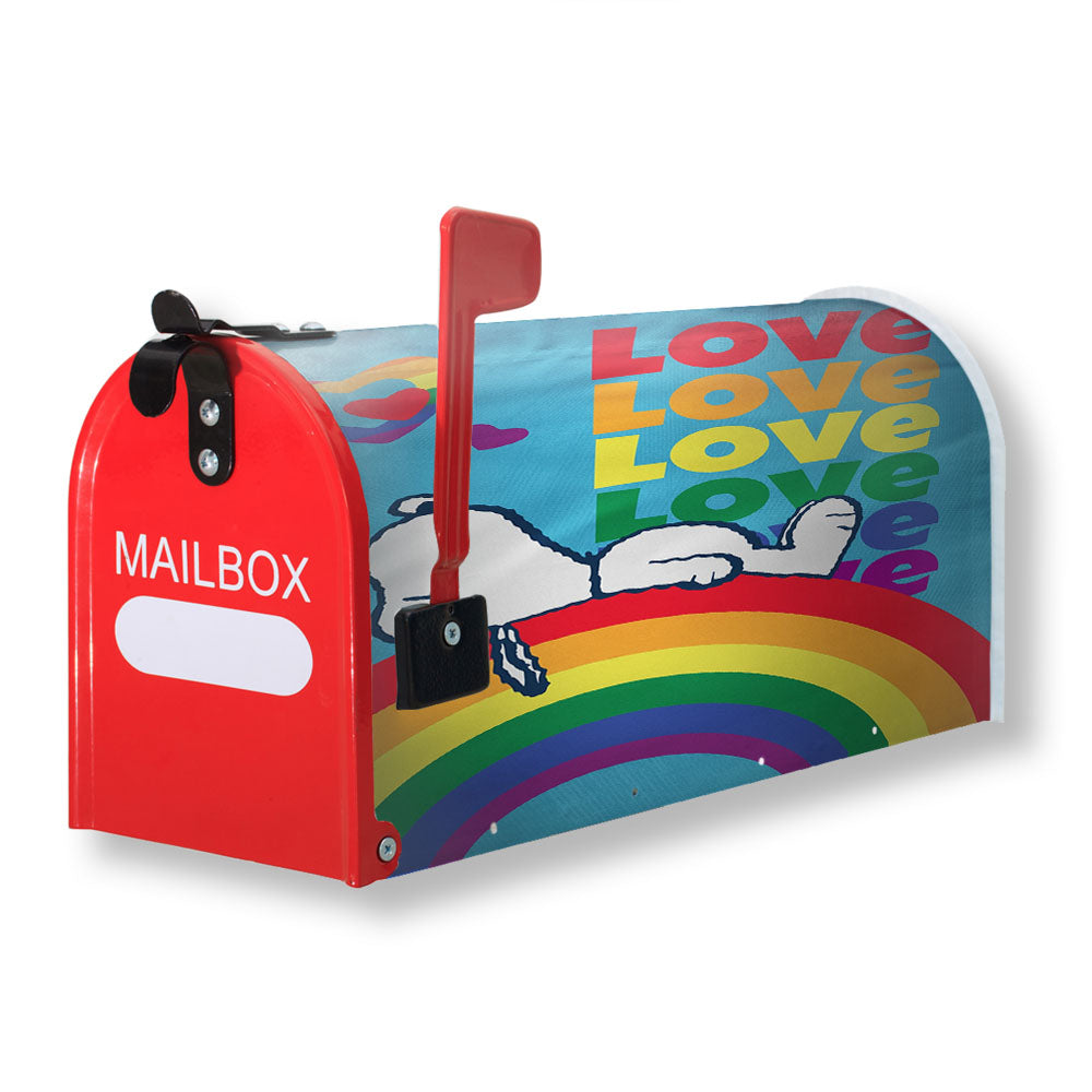 Peanuts Rainbow Pride Snoopy Magnetic Mailbox Cover - 18.0" x 21.0"