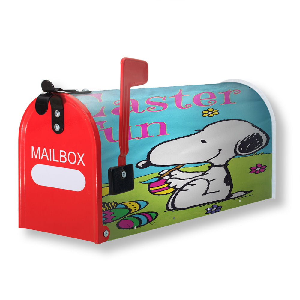 Peanuts Snoopy Easter Eggs Magnetic Mailbox Cover - 18.0" x 21.0"