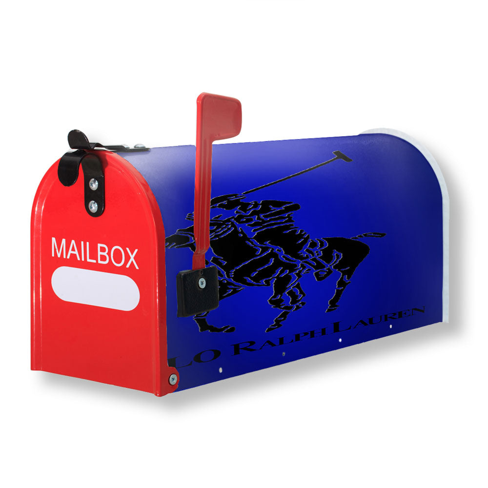 Ralph Lauren Polo Blue Magnetic Mailbox Cover - 18.0" x 21.0"