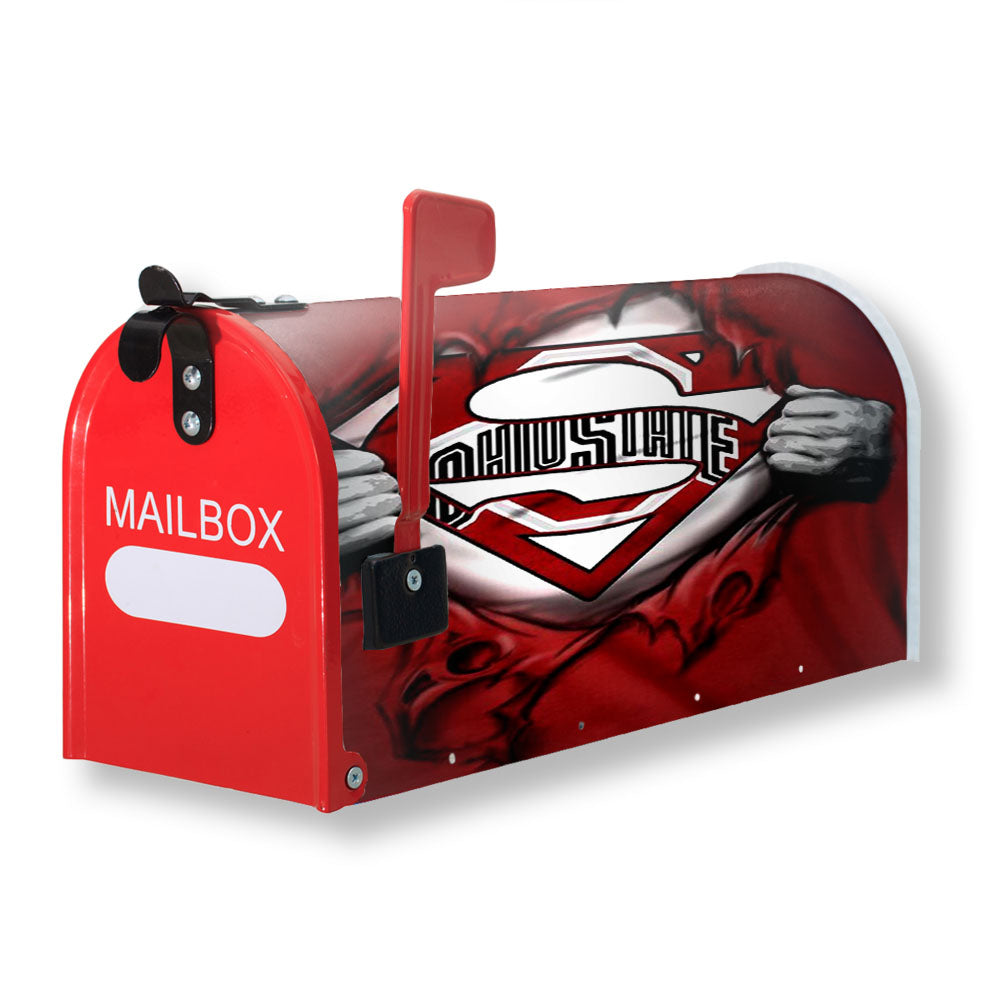 Red Ohio State Heroes Magnetic Mailbox Cover - 18.0" x 21.0"