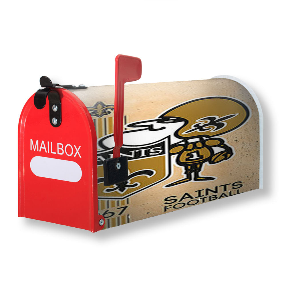 Saints Football Logo Magnetic Mailbox Cover - 18.0" x 21.0"