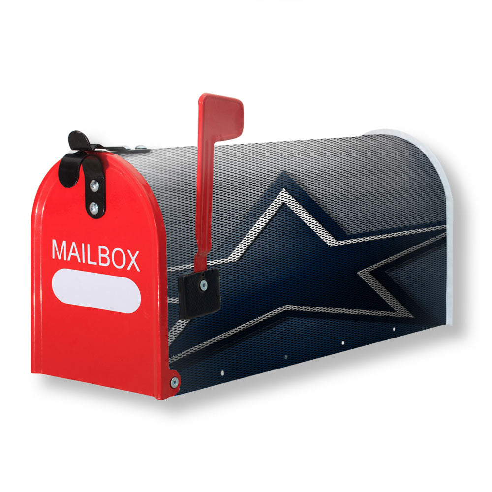 Star Dallas Cowboy Carbon Fiber Logo Magnetic Mailbox Cover - 18.0" x 21.0"