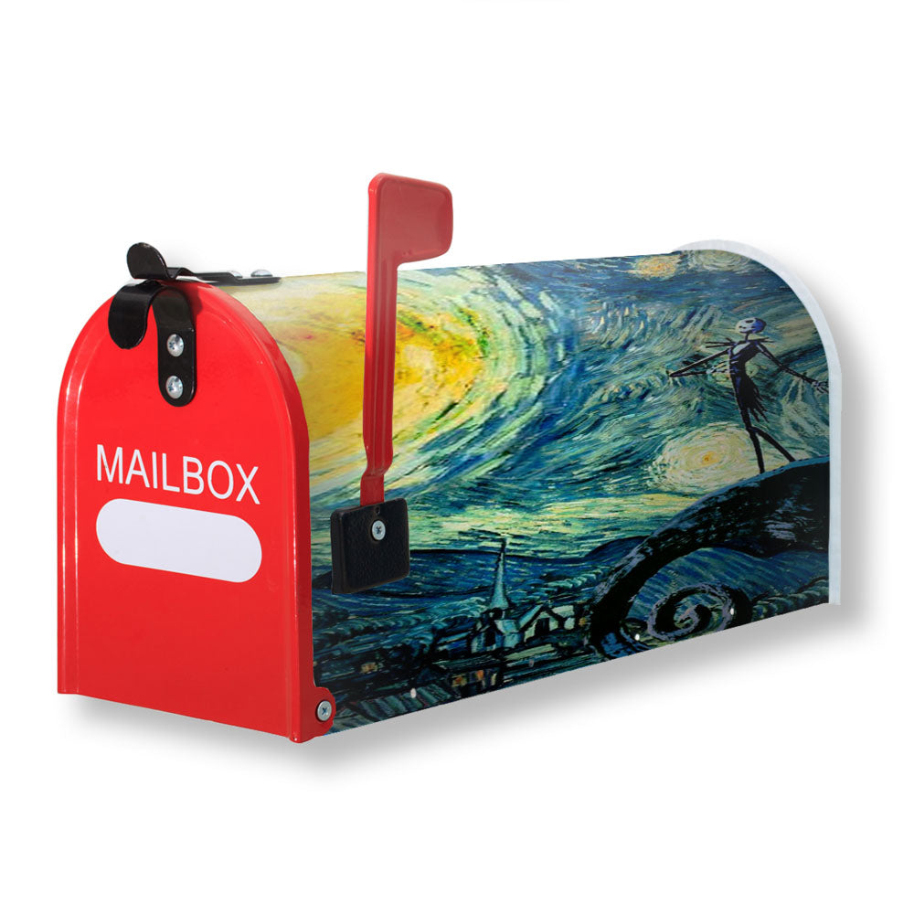 Starry Nightmare Before Christmas Magnetic Mailbox Cover - 18.0" x 21.0"