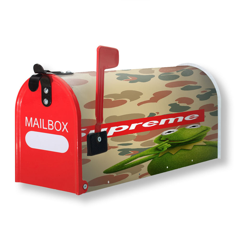 Supreme Kermit Camouflage Magnetic Mailbox Cover - 18.0" x 21.0"